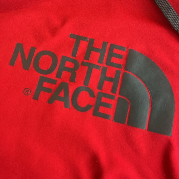 Men’s The North Face hoodie.  Red and gray. Size XL - Picture 2 of 6